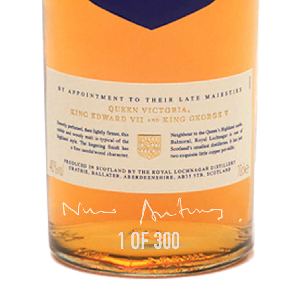 Royal Lochnagar 12 Year Old Single Malt Scotch Whisky, 70cl - Signed Bottle - 300 UNITS WORLDWIDE