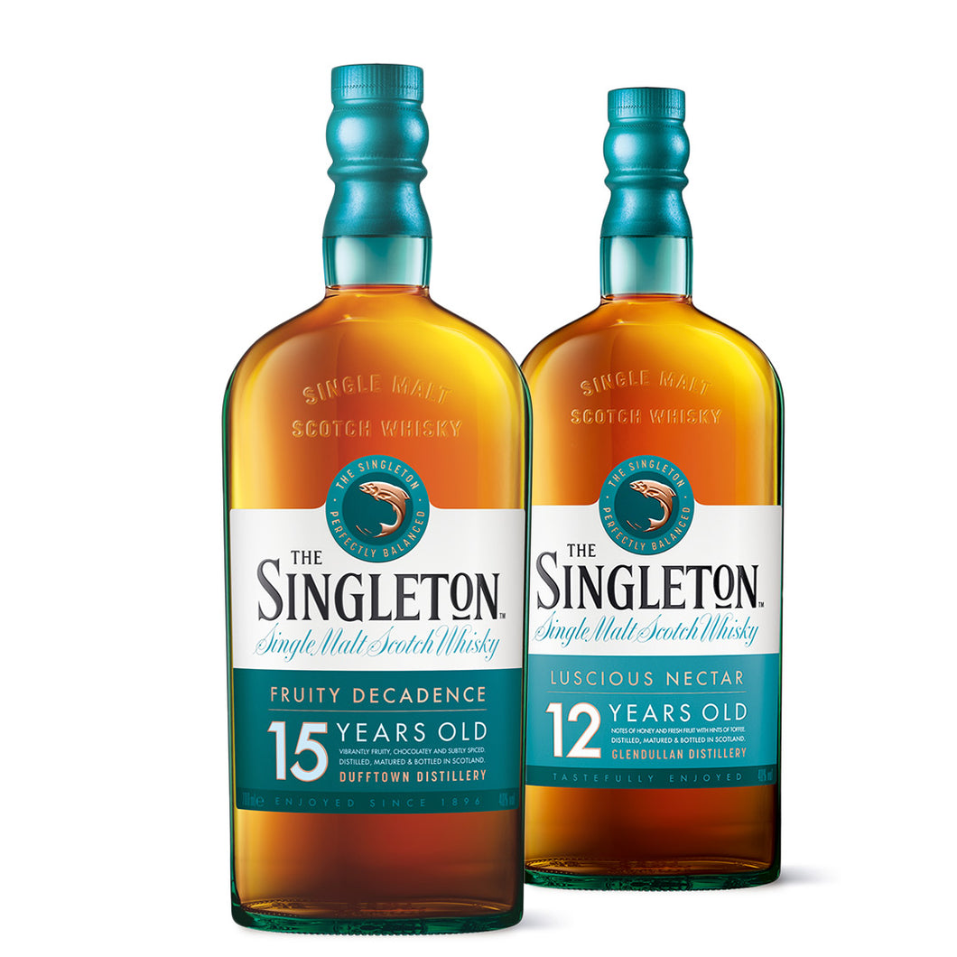 The Singleton Of Dufftown 12 & 15 Year Old Single Malt Scotch Whisky, 2x70cl