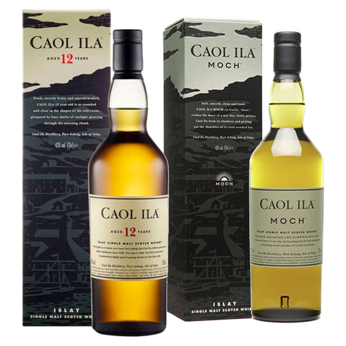 Caol Ila Moch Single Malt Whisky & Caol Ila 12 Year Old Single Malt Scotch Whisky, 2x70cl