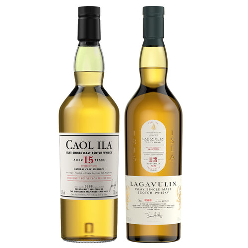 Feis Ile 2022 Caol Ila 15 & Lagavulin 12 Year Old Single Malt Scotch Whisky, 2x70cl