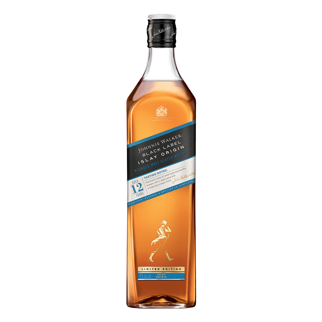 Johnnie Walker Black Label Islay Origin Blended Scotch Whisky, 1L