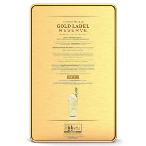 Johnnie Walker Gold Label Reserve Blended Scotch Whisky 70cl with Gift Tin & 2x5cls