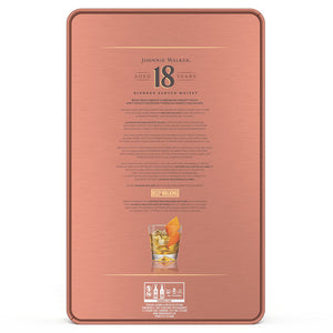 Johnnie Walker 18 Year Old Blended Scotch Whisky 70cl with Gift Tin & 2x5cls