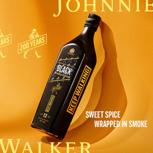 Johnnie Walker Black Label Blended Scotch Whisky Limited Edition Design, 70cl