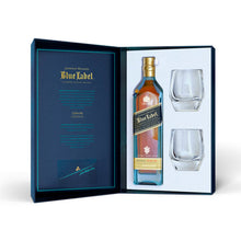 Load image into Gallery viewer, Johnnie Walker Blue Label Blended Scotch Whisky Gift Pack with 2 glasses, 70cl
