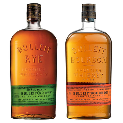 Bulleit 95 Rye Bourbon Frontier Whiskey & Bulleit Bourbon 10 Year Old Whiskey, 2x70cl
