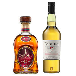 Caol Ila 12 Year Old Single Malt Scotch Whisky & Cardhu 15 Year Old Single Malt Scotch Whisky, 2x70cl