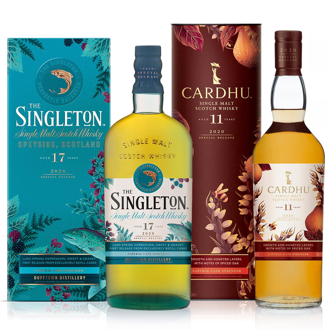 Cardhu 11 Year Old & The Singleton 17 Year Old Special Release 2020 Single Malt Scotch Whisky, 2x70cl