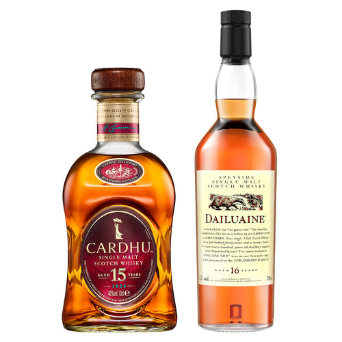 Cardhu 15 Year Old Single Malt Scotch Whisky & Dailuaine 16 Year Old Flora & Fauna Single Malt Whisky, 2x70cl