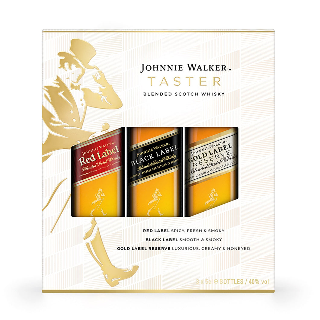 Johnnie Walker Blended Scotch Whisky Taster Pack, 3x5cl