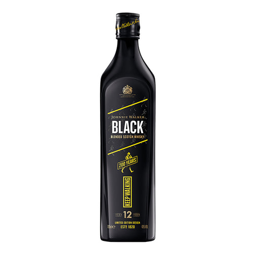 Johnnie Walker Black Label Blended Scotch Whisky Limited Edition Design, 70cl