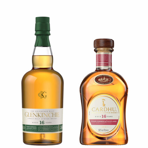 The Four Corners of Scotland Whisky Bundle: Glenkinchie and Cardhu 2x70cl