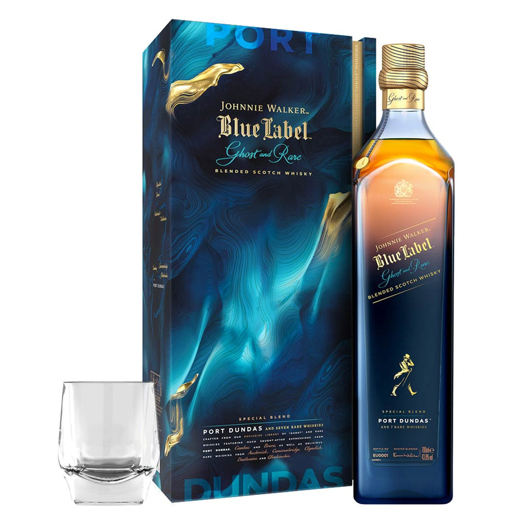 Johnnie Walker Blue Label Ghost and Rare Port Dundas Edition Blended Scotch Whisky, 70cl