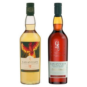 2022 Lagavulin 12 Year Old Special Release & Distillers Edition Single Malt Scotch Whisky, 2x70cl