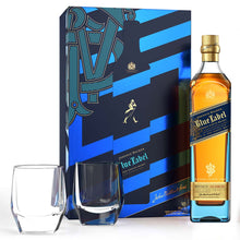 Load image into Gallery viewer, 2022 Edition - Johnnie Walker Blue Label Blended Scotch Whisky 70cl Giftpack with 2 Crystal Glasses