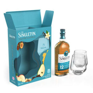 2022 Edition - The Singleton 12 Year Old Single Malt Scotch Whisky 70cl Giftpack with 2 Glasses