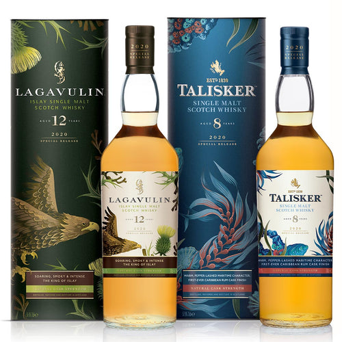 Lagavulin 12 Year Old & Talisker 8 Year Old Special Release 2020 Single Malt Scotch Whisky, 2x70cl