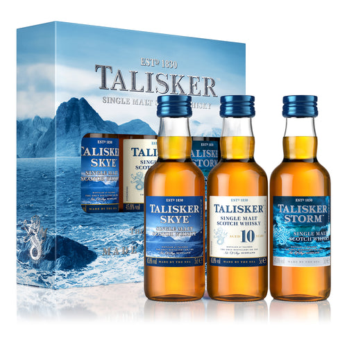 Talisker Single Malt Scotch Whisky Exploration Pack, 3x5cl